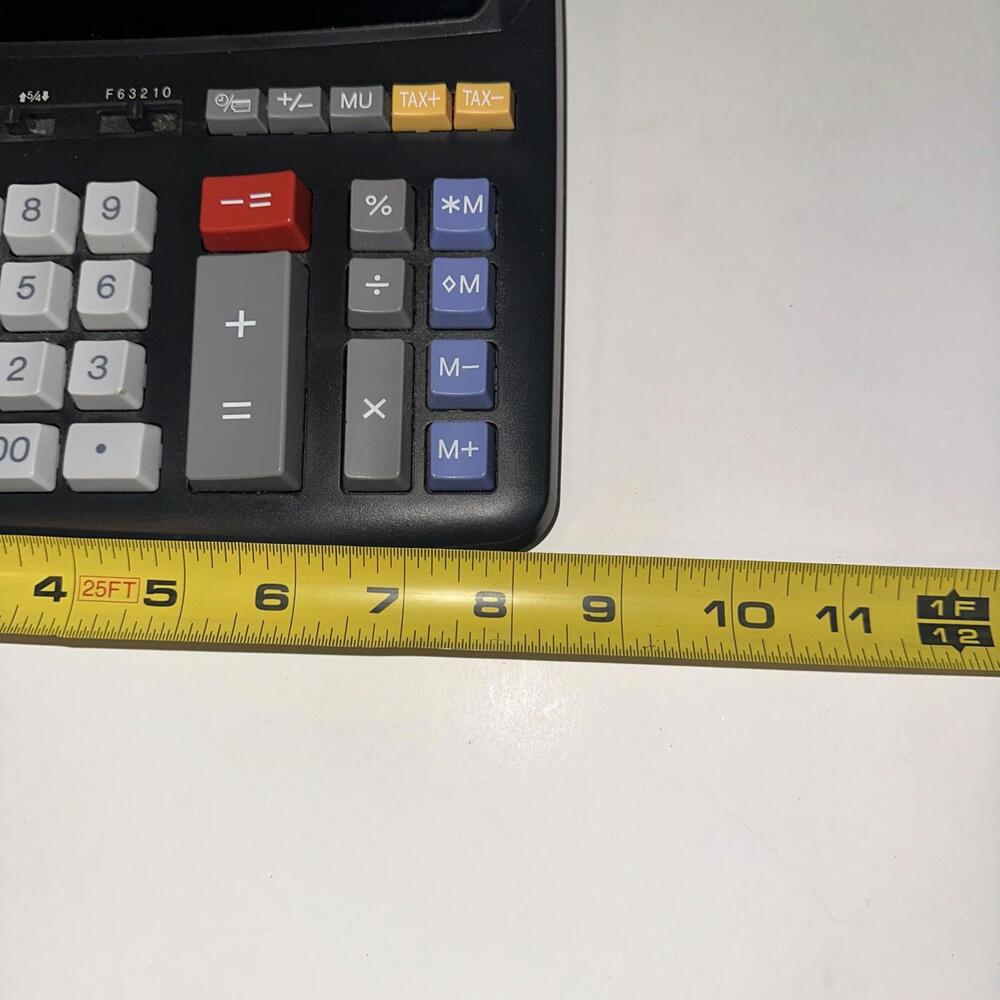 Sharp EL-2196BL Printing Calculator Desktop Adding Machine 12 Digit 2 Color - Picture 6 of 6